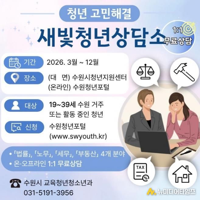 ‘새빛청년상담소’ 홍보물