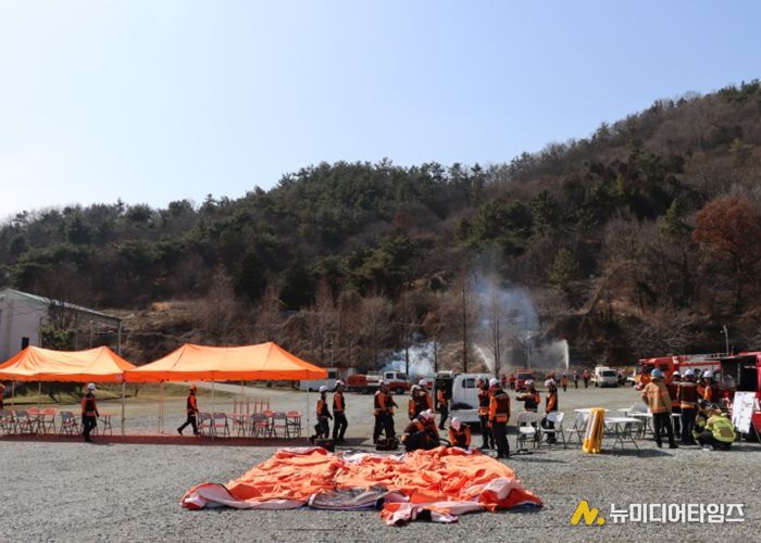 나주소방서, 산불 화재 대응 긴급구조통제단 불시가동훈련 실시