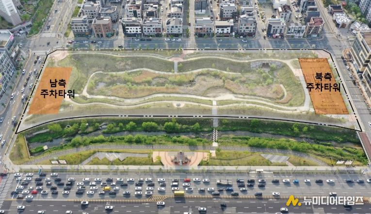 1. 물총새공원 주차장 위치도.