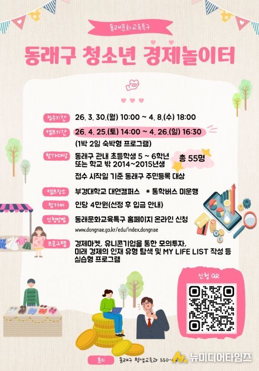 2026년 ‘동래구 청소년 경제 놀이터’ 참가자 모집