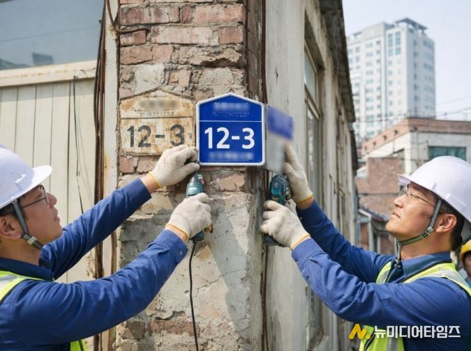 장흥군, 노후 건물번호판 무상 교체