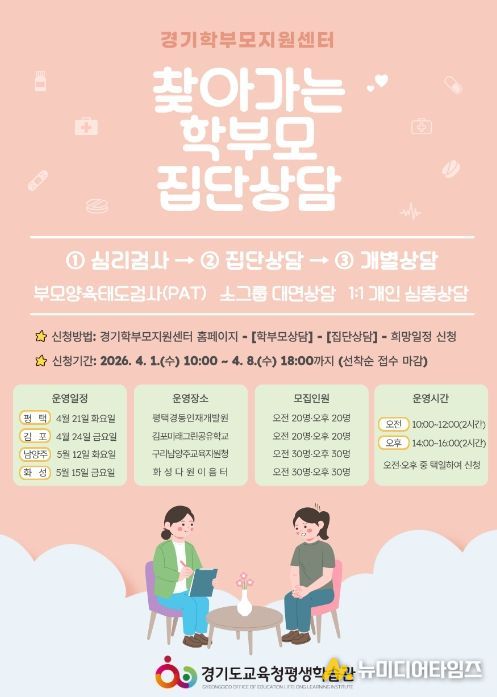 찾아가는 학부모 집단상담 프로그램 웹포스터