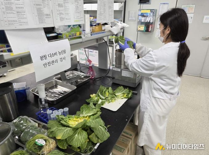 충북보건환경연구원, 봄철 다소비 농산물 검사결과 '안전'