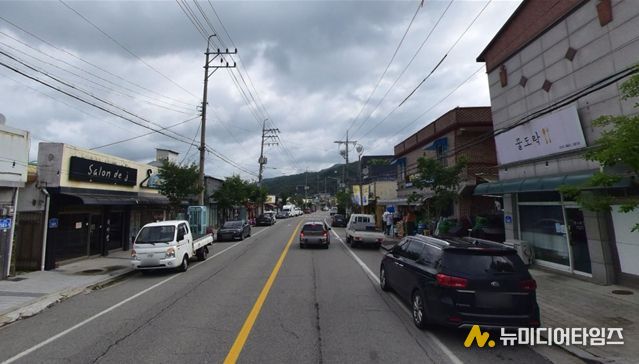 자등리시가지 전선 지중화사업 전 현황사진