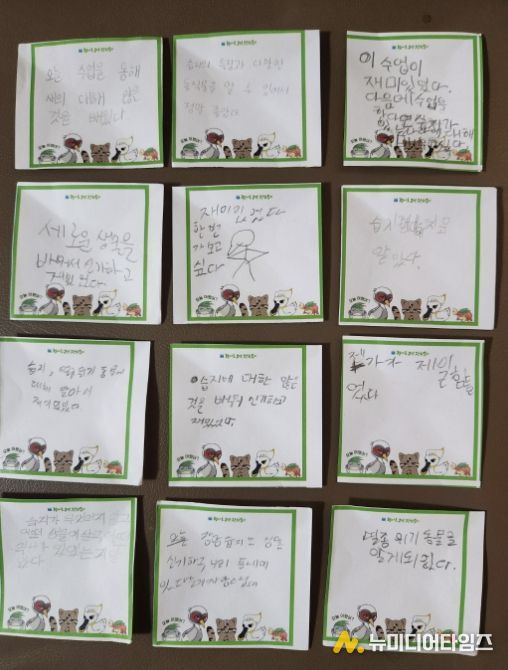 다솜초등학교 학생들이 남긴 교육 후기