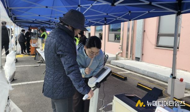 제22회 예산윤봉길전국마라톤대회 홍보부스 운영 모습