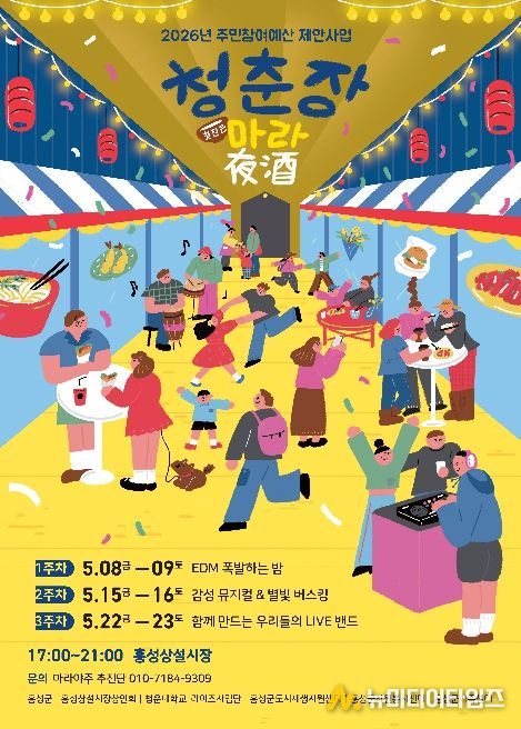 홍성상설시장, 야시장으로 활력 불어 넣는다!