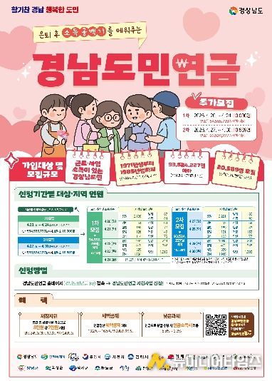 고성군, ‘경남도민연금’ 가입자 237명 추가 모집